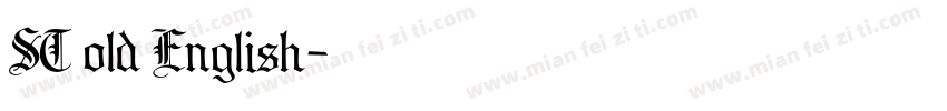 ST old English字体转换